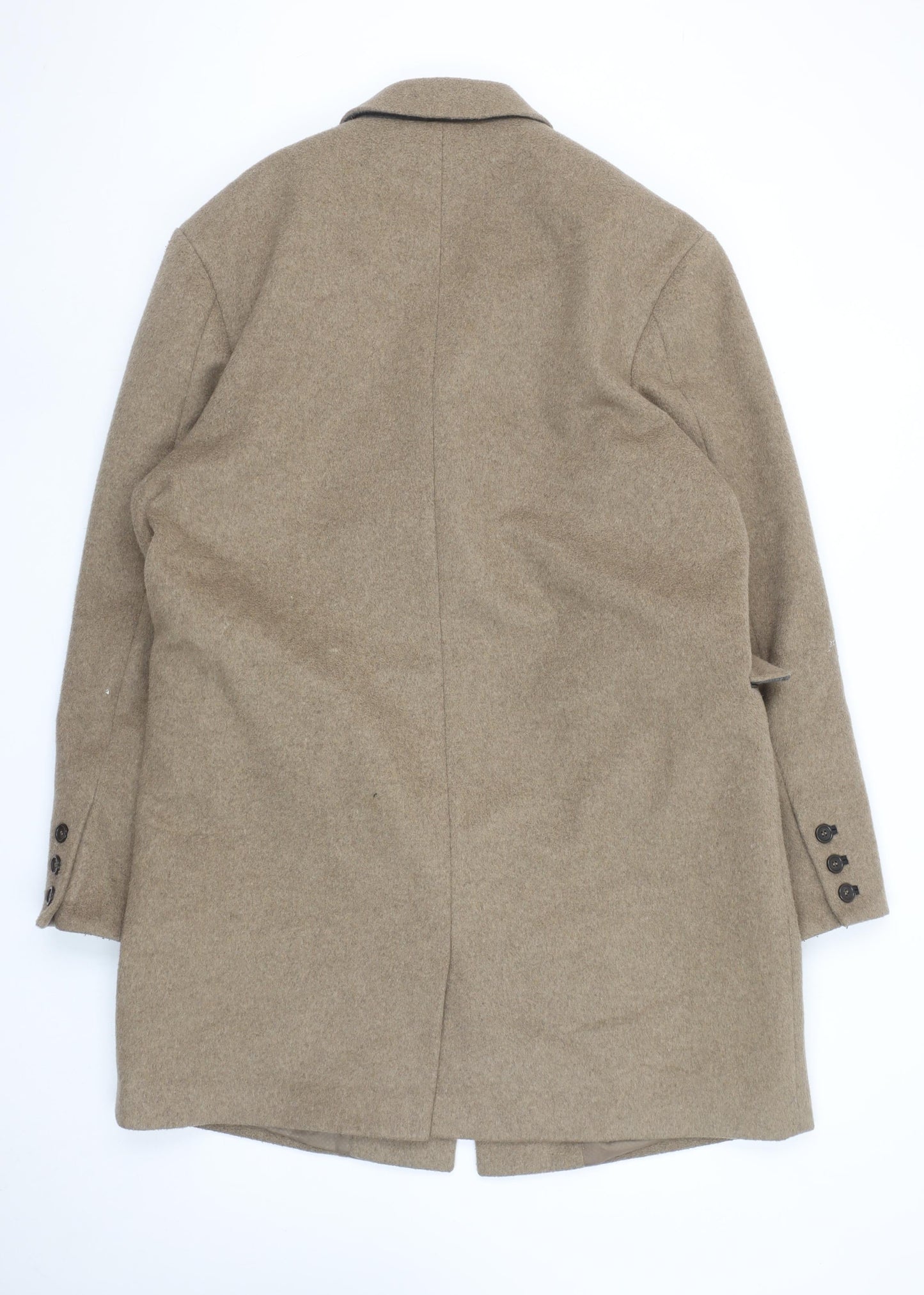 Unisex Adults UK Size 2XL Topman Beige Overcoat