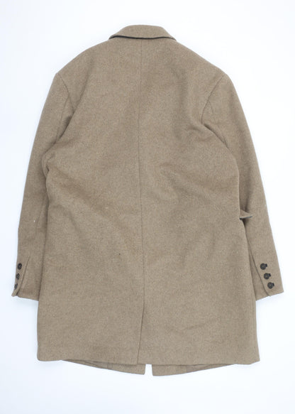Unisex Adults UK Size 2XL Topman Beige Overcoat