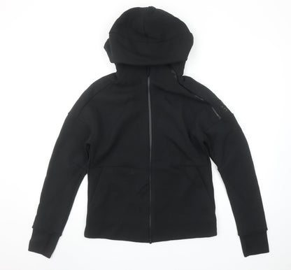 Adidas Women's Black Full Zip Hoodie Medium Cotton Blend