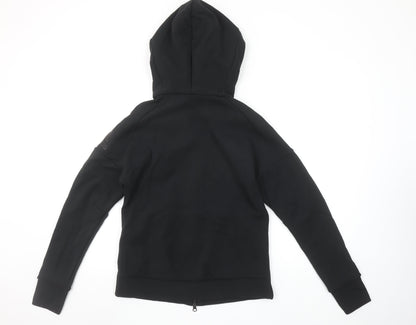 Adidas Women's Black Full Zip Hoodie Medium Cotton Blend