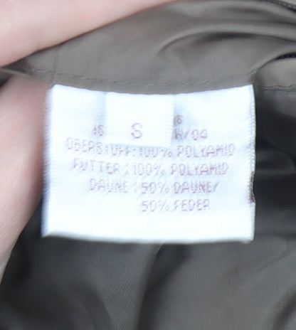 Abrams Men's Brown Puffer Jacket S Down Fill Winter Coat