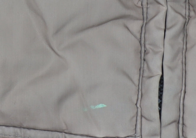 Abrams Men's Brown Puffer Jacket S Down Fill Winter Coat