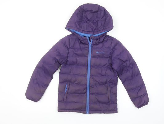 Boys UK Size 5-6 Years Mountain Warehouse Purple Puffer Jacket