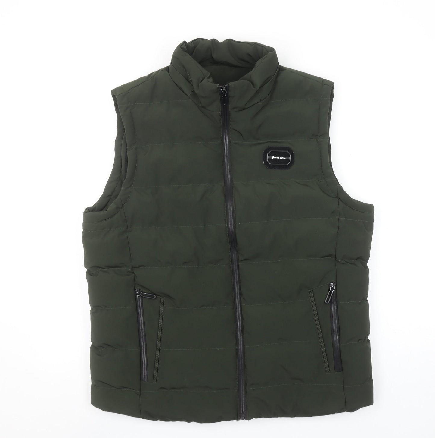 Womens UK Size 2XL Zhang Hao Green Puffer Jacket
