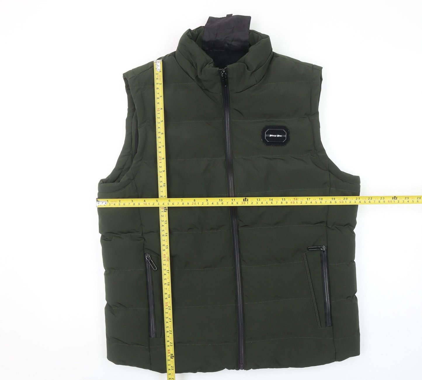 Womens UK Size 2XL Zhang Hao Green Puffer Jacket