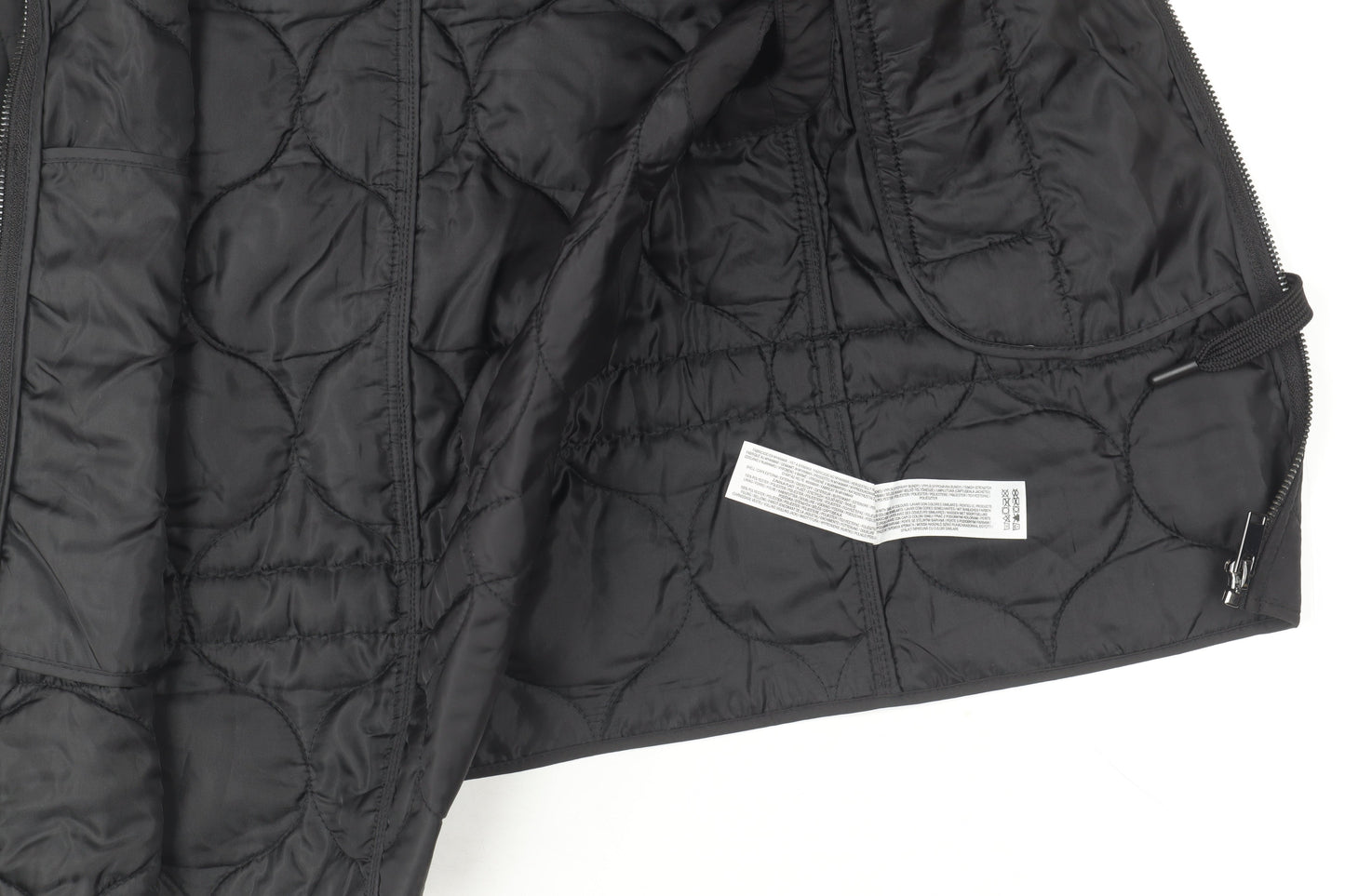 Primark Women’s Black Quilted Waistcoat 2XS Lightweight Zip Vest