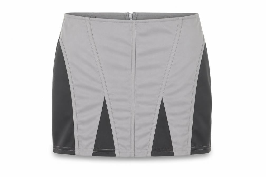 Womens UK Size 6 PRETTYLITTLETHING Straight & Pencil Twill Skirt