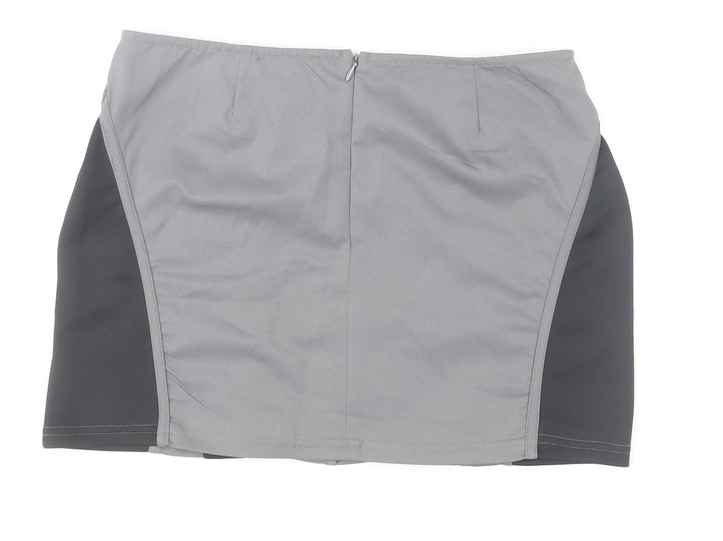 PrettyLittleThing Women's Grey Short Pencil Skirt Size 6