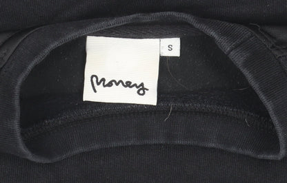 Womens UK Size S Money Black Pullover Sweatshirt