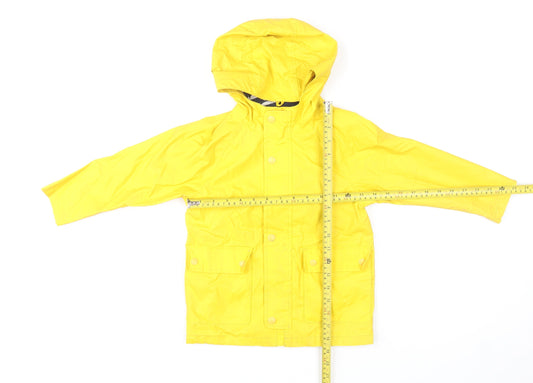 Baby GAP Boys Yellow Hooded Waterproof Rain Coat 4 Years