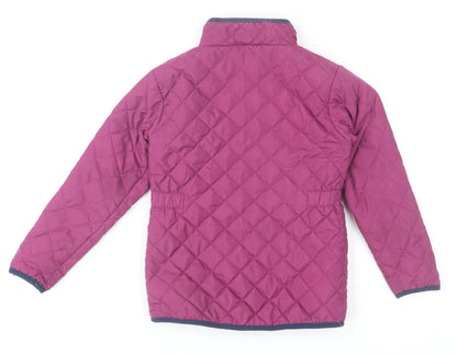 Girls UK Size 6 Years Muddy Puddles Pink Quilted Coat