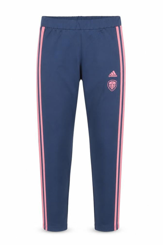 Adidas Girls Blue Pink Stripe Track Pants 13-14 Years Polyester 13-14 Years