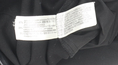 Zara Men Black L Chino Trousers Classic Fit Polyester Blend