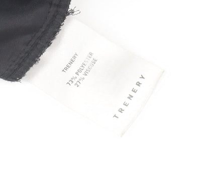 Womens UK Size 6 Trenery Regular Fit Jogger Black Trousers