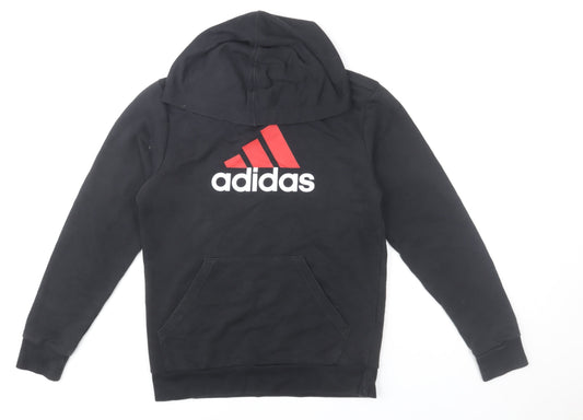 Boys UK Size 13-14 Years adidas Black Pullover Hoodie