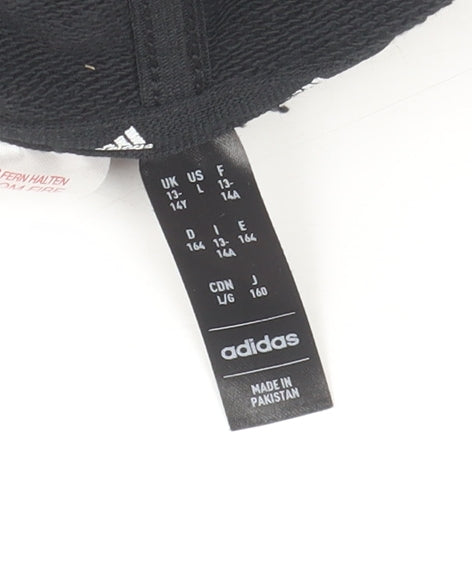 Boys UK Size 13-14 Years adidas Black Pullover Hoodie