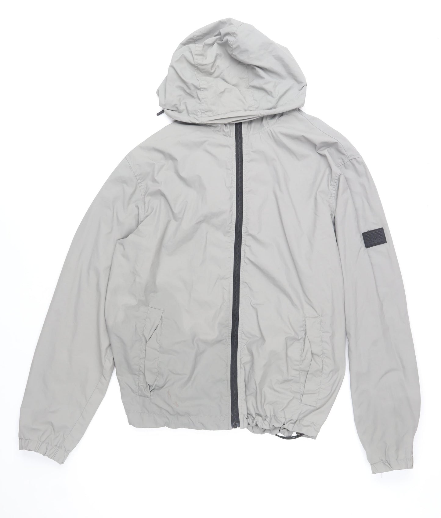 Mens UK Size M H&M Grey Windbreaker Coat