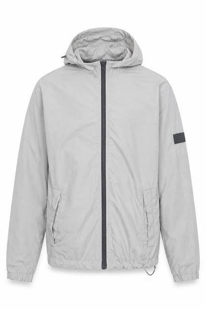 Mens UK Size M H&M Grey Windbreaker Coat