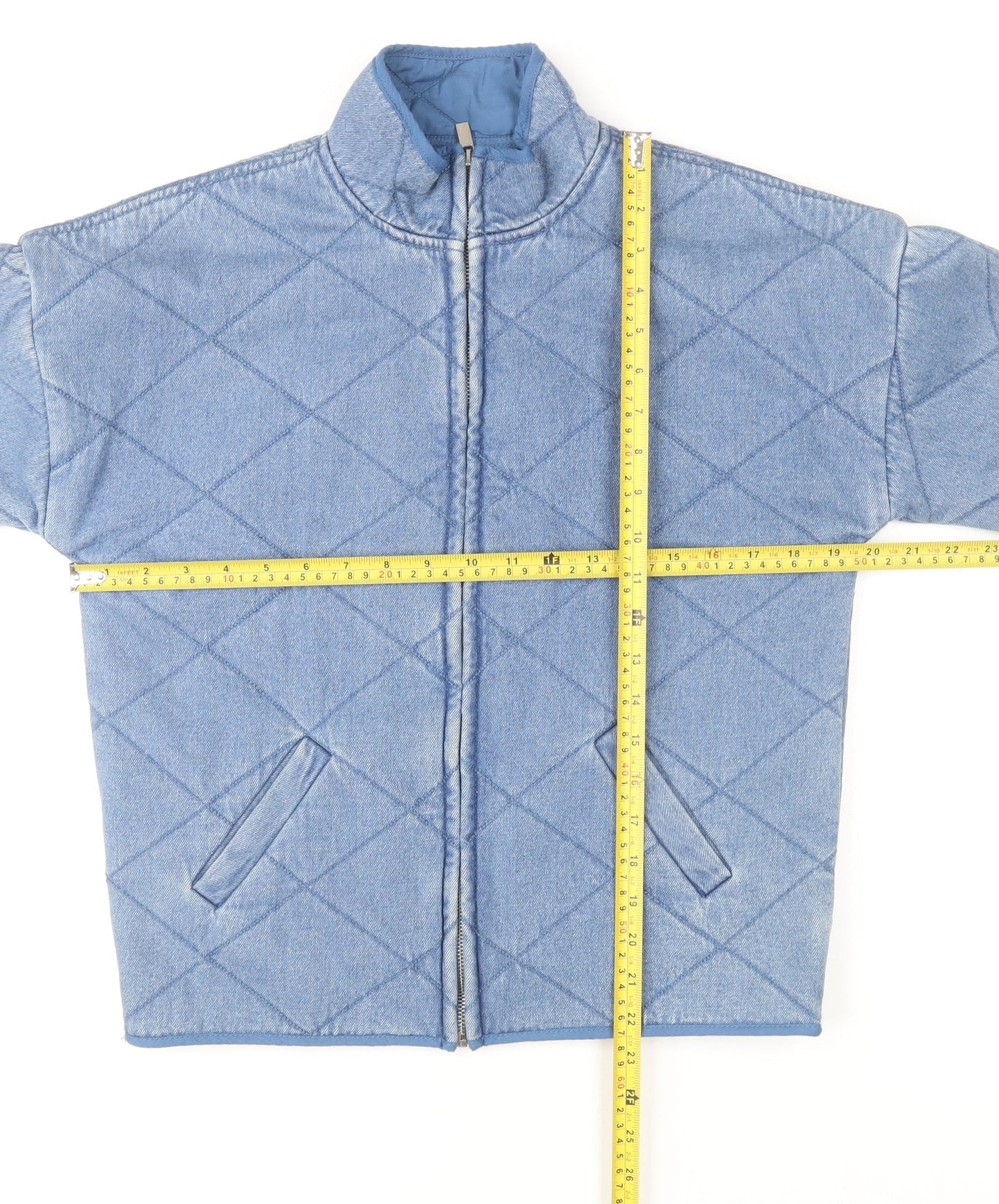 Mens UK Size XS NEXT Blue Quilted Coat