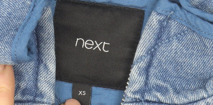 Mens UK Size XS NEXT Blue Quilted Coat