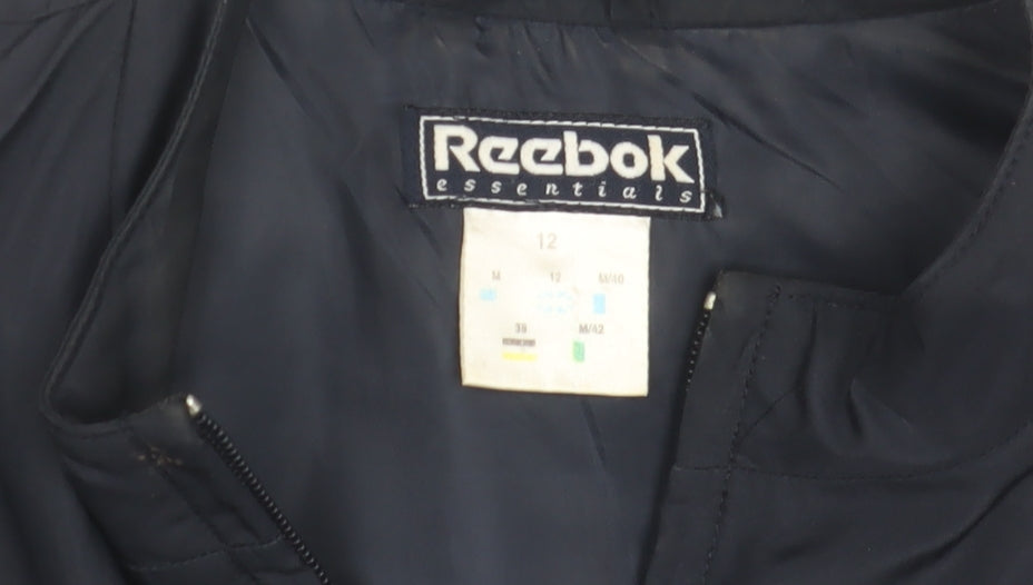 Womens UK Size 12 Reebok Blue Basic Jacket