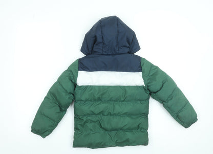 Boys UK Size 5-6 Years Tokyo Laundry Green Puffer Jacket