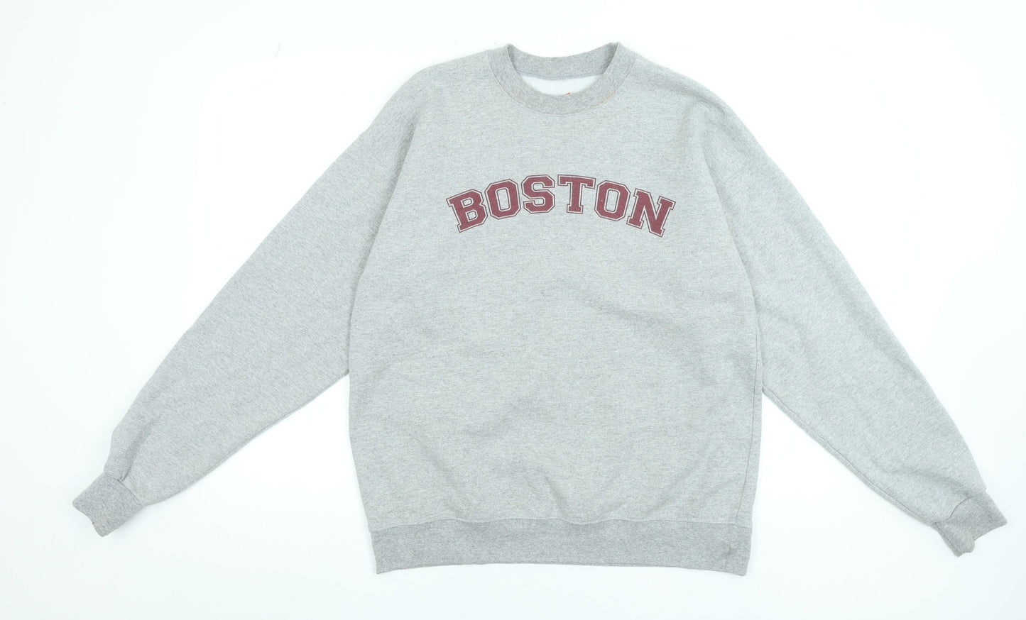 Womens UK Size M Hanes Grey Pullover Sweatshirt