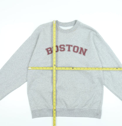 Womens UK Size M Hanes Grey Pullover Sweatshirt