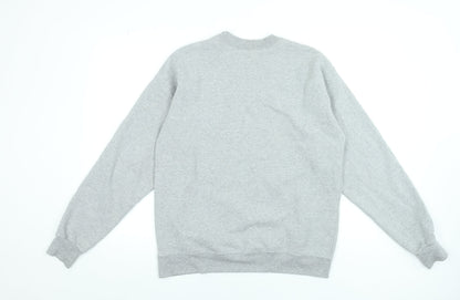 Womens UK Size M Hanes Grey Pullover Sweatshirt