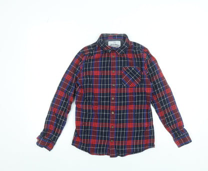 Boys UK Size 11-12 Years Marks and Spencer Multicoloured Basic Button-Up