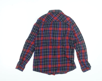 Boys UK Size 11-12 Years Marks and Spencer Multicoloured Basic Button-Up