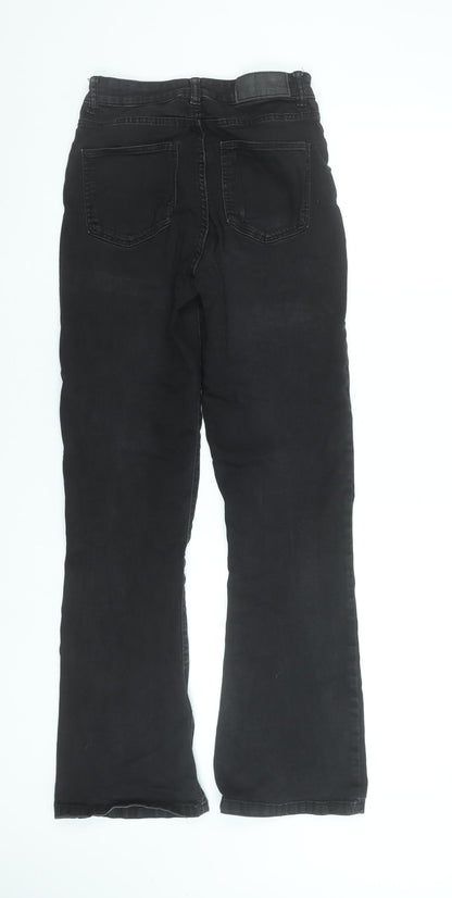Noisy May Women’s Black Flared High Waist Slim Jeans Size 10