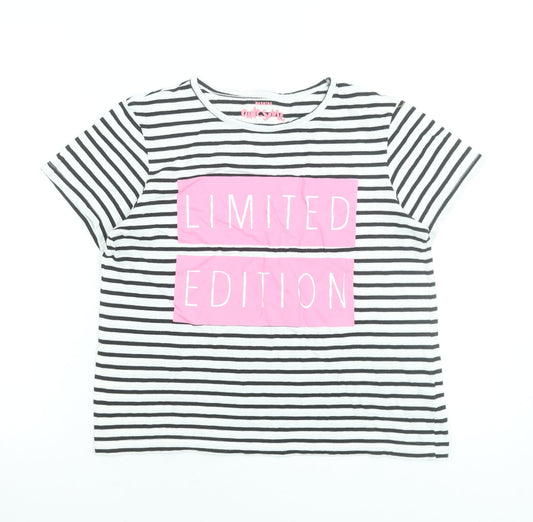 Girls UK Size 12-13 Years St. Bernard Black Basic T-Shirt