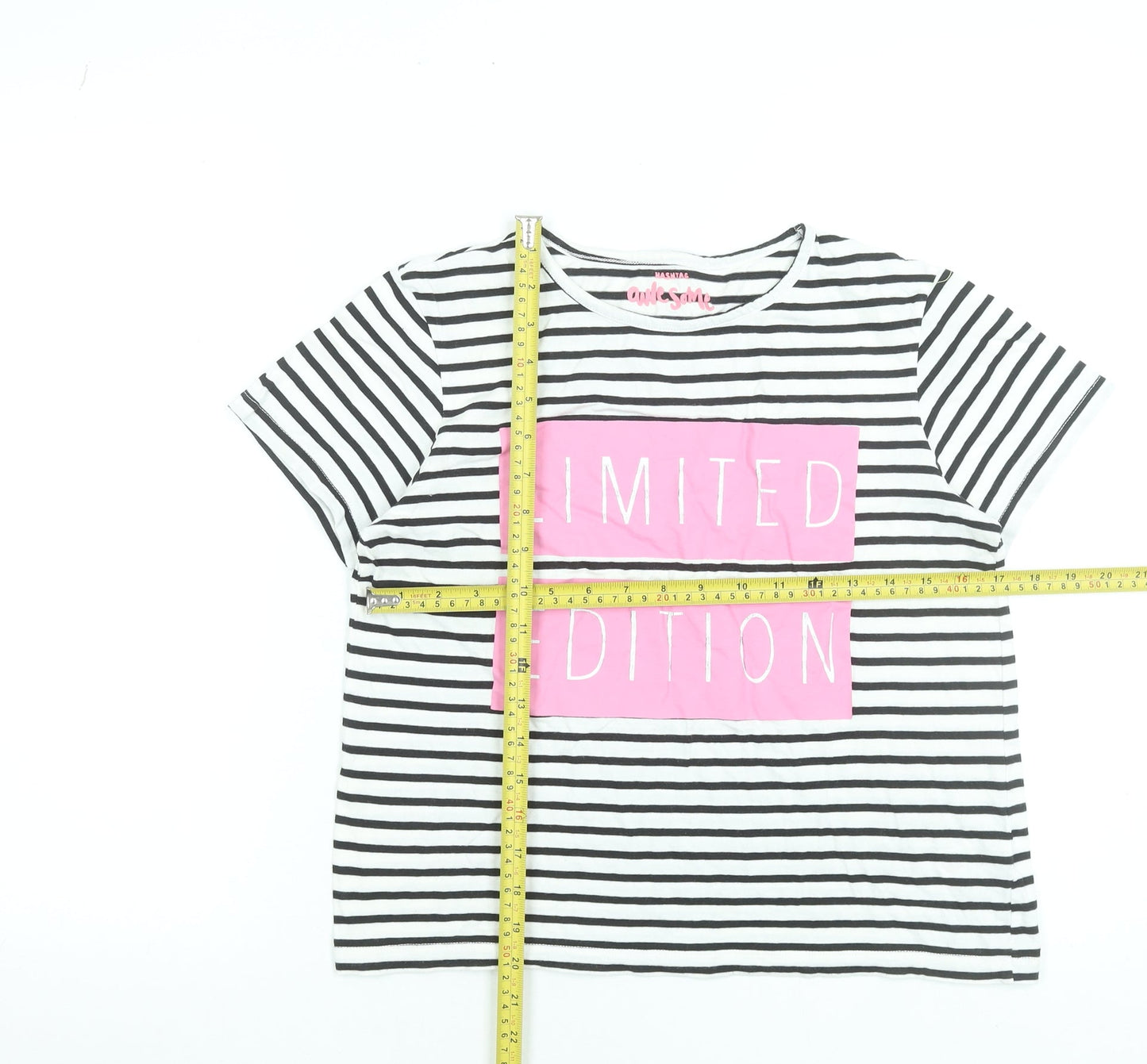 Girls UK Size 12-13 Years St. Bernard Black Basic T-Shirt