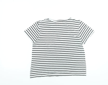 Girls UK Size 12-13 Years St. Bernard Black Basic T-Shirt