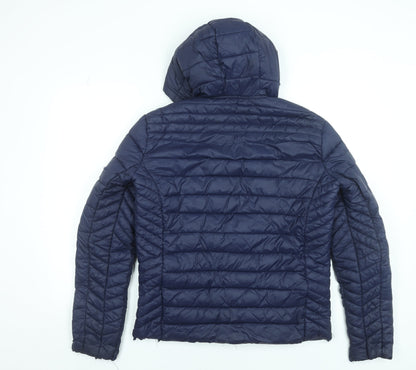 Mens UK Size S SoulCal & Co Blue Puffer Jacket