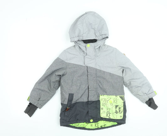 Boys UK Size 5 Years RESERVED Grey Puffer Jacket