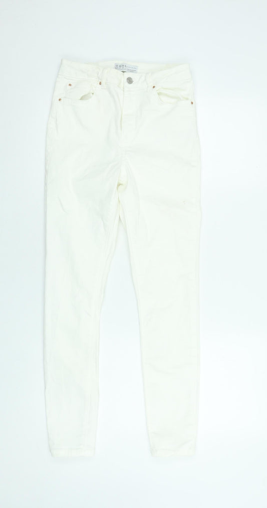 Primark Women Ivory Skinny Stretch Jeans Size 12
