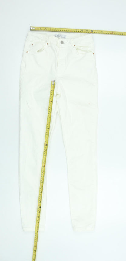Primark Women Ivory Skinny Stretch Jeans Size 12