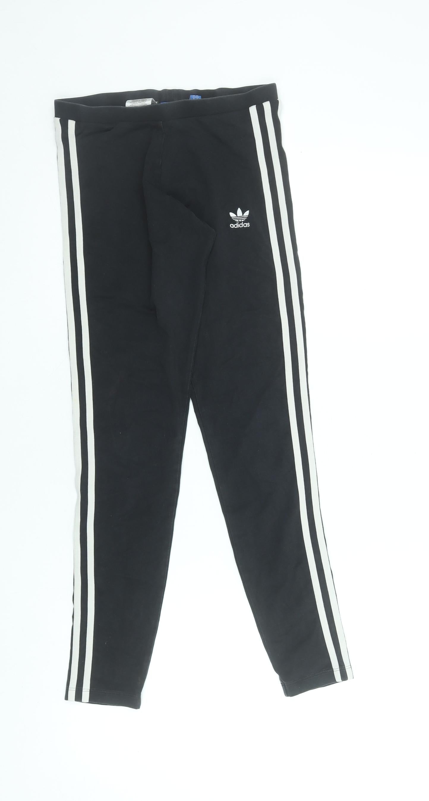 Womens UK Size 8 adidas  Ankle Black Leggings