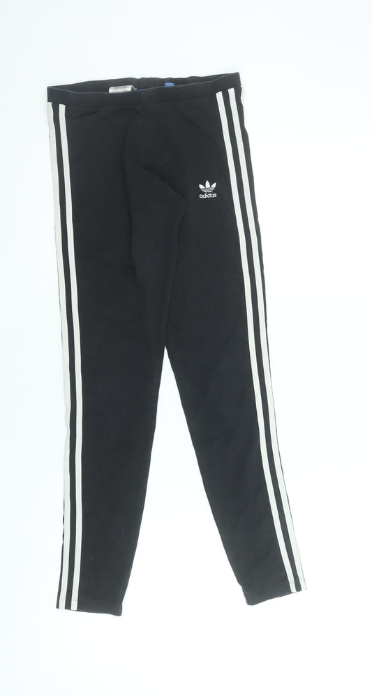 Womens UK Size 8 adidas  Ankle Black Leggings