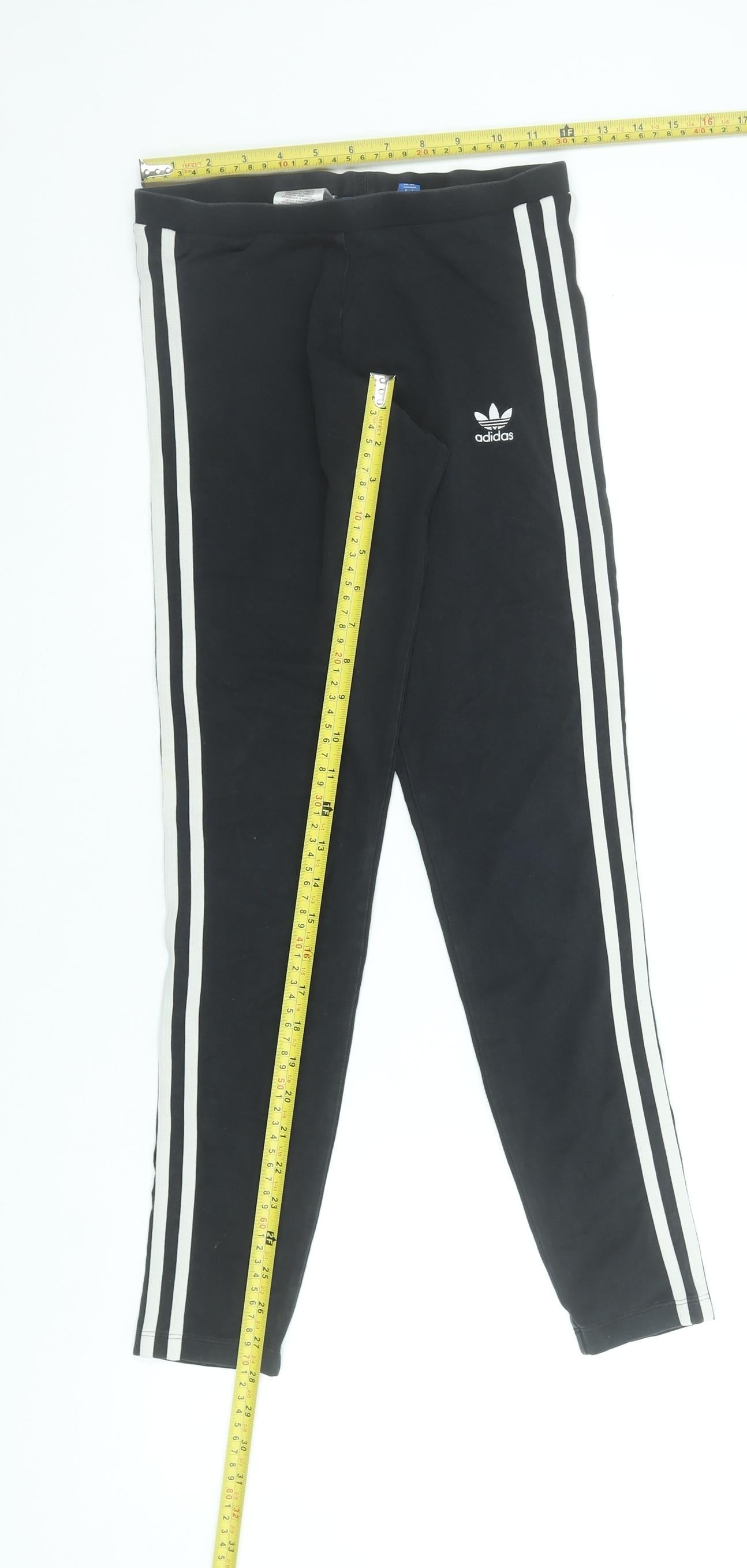 Womens UK Size 8 adidas  Ankle Black Leggings