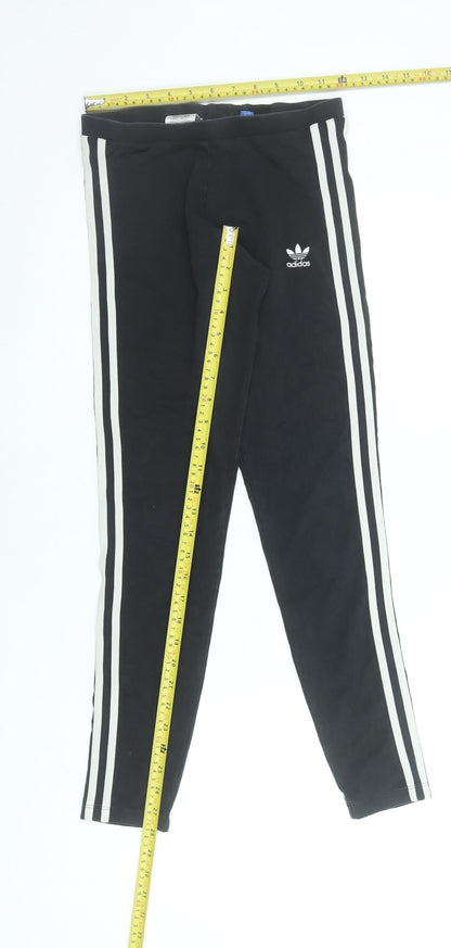 Womens UK Size 8 adidas  Ankle Black Leggings