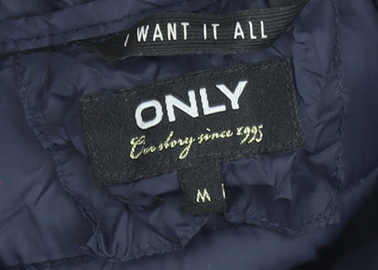 Womens UK Size M Only Blue Puffer Jacket