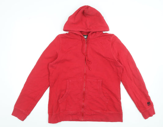 Womens UK Size XL Helly Hansen Red Full Zip Hoodie