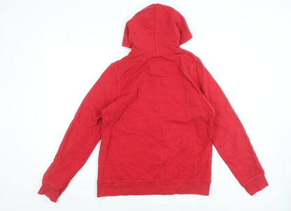 Womens UK Size XL Helly Hansen Red Full Zip Hoodie