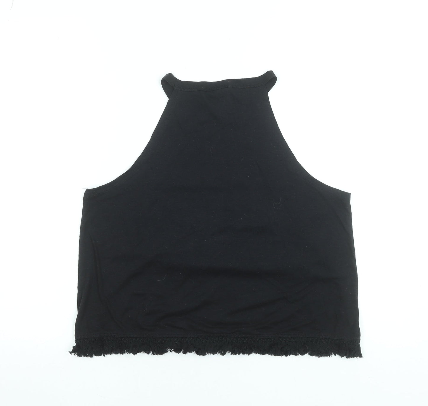 Womens UK Size L Maui and Sons Black Cropped Tank
