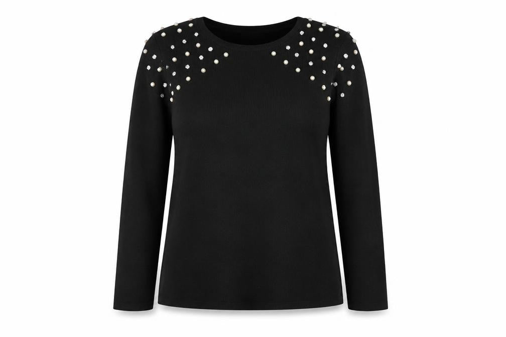Womens UK Size 16 Savida Black Basic T-Shirt