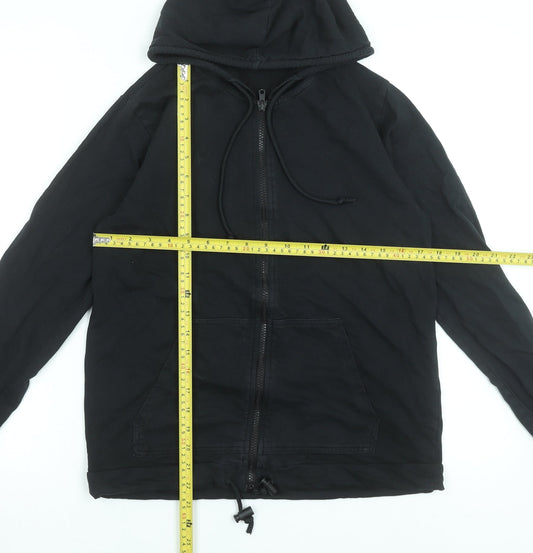 Mens UK Size M Tezenis Black Full Zip Hoodie