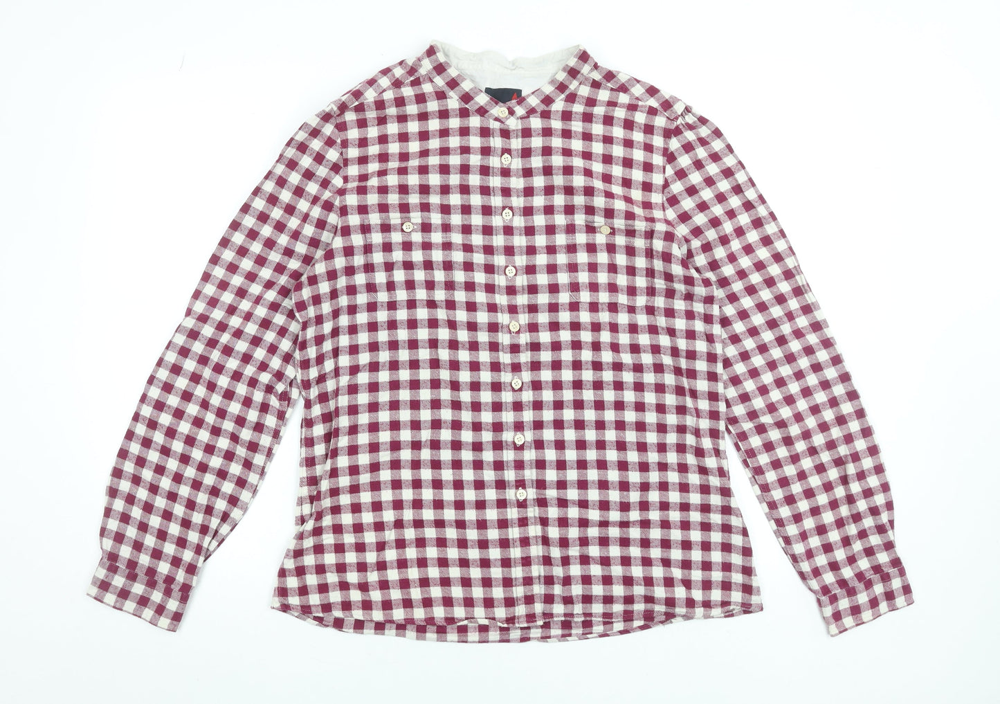 Womens UK Size 16 MUSTO Red Basic Button-Up